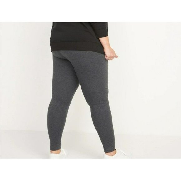 Comfy Stretchy Grey Leggings Plus Size 1X-2X-3X-4X Yoga/Gym/Workout - Picture 9 of 9